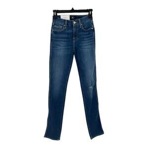 7 For All Mankind jeans Kimmie form fitted straight leg blue size 24